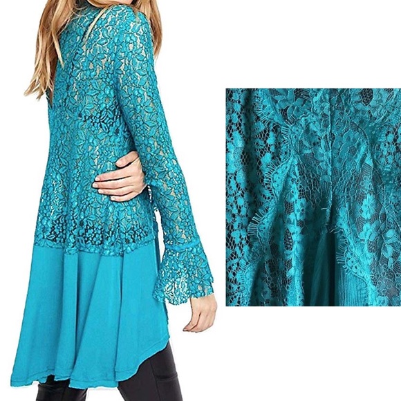 Free People Dresses & Skirts - Free People Tell Tale Long Sleeve Tunic Dress